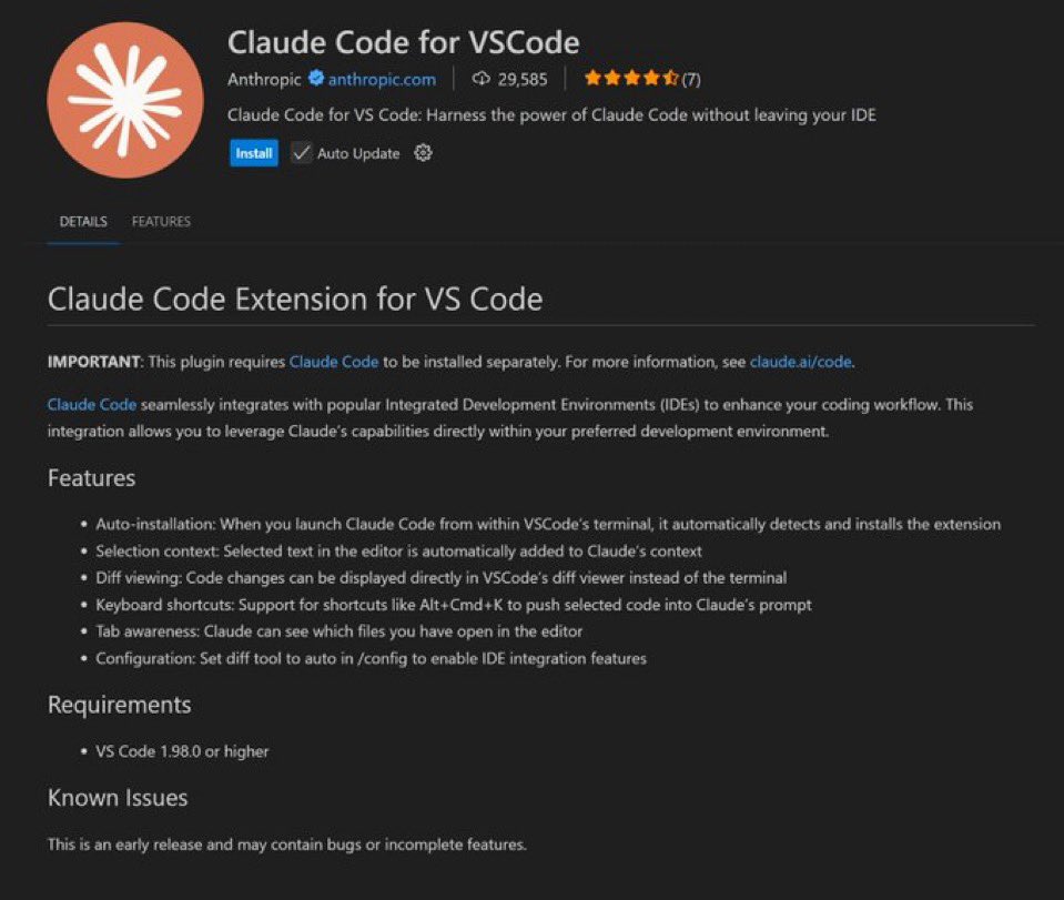ai_data_science's tweet image. Ruh-roh.
Claude Code is live in VS Code.
Cursor’s moat just sprang a leak.
May the best coding agent win. 🥇