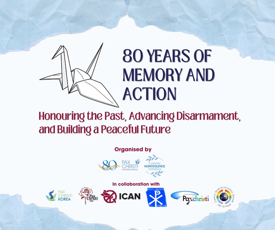 🕊️ On June 24, we marked 80 years since Hiroshima &amp; Nagasaki with a global webinar.
Powerful voices. 
Deep reflections. 
A shared call for peace.
Thank you to all who joined us.

Watch the full webinar &amp; access materials here: paxchristi.net/80-years-of-me…