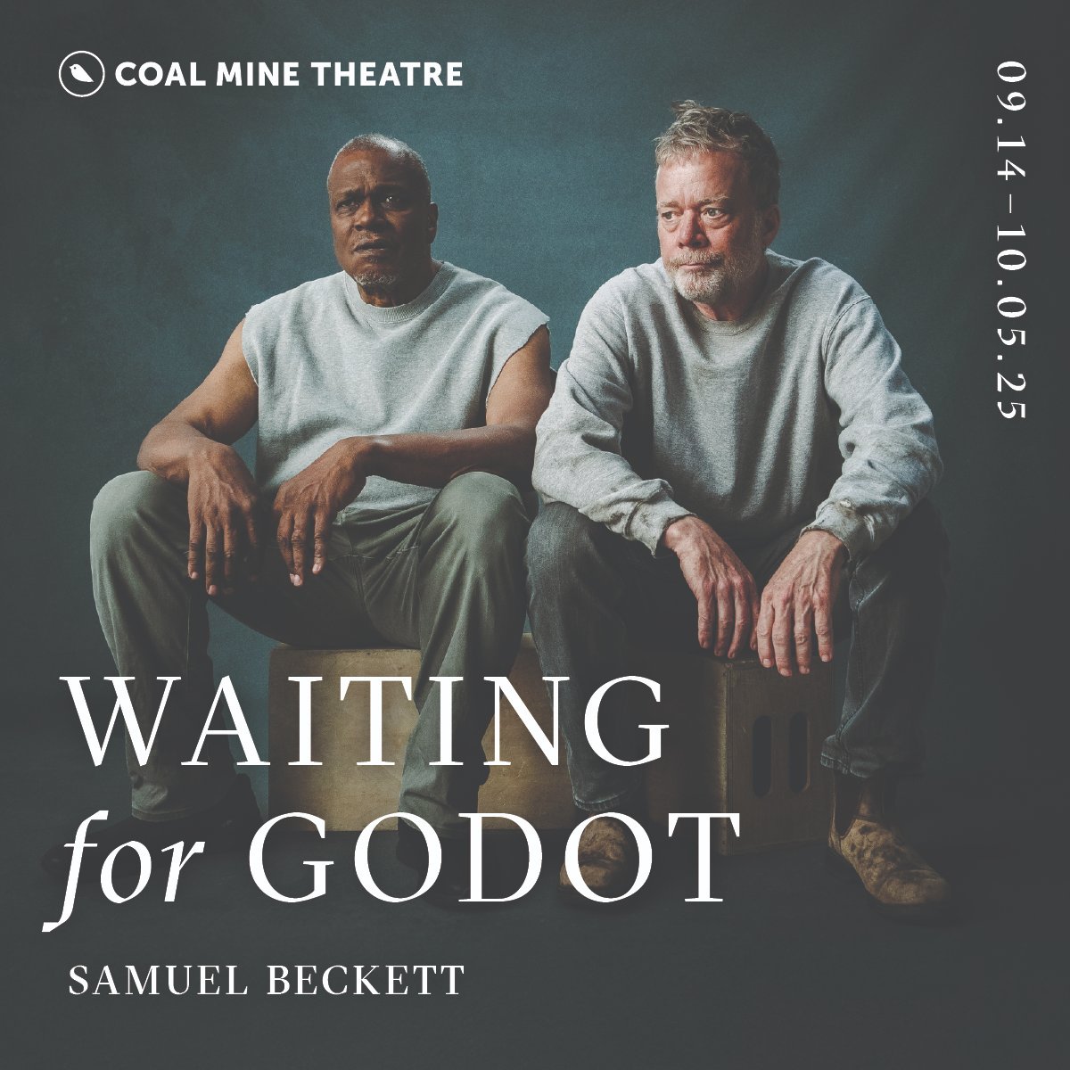WAITING FOR GODOT
September 14th – October 5th
Written by Samuel Beckett
Directed by Kelli Fox

Starring Ted Dykstra and Alexander Thomas as Estragon and Vladimir with Jim Mezon as Pozzo, Simon Bracken as Lucky and Kole Parks as The Boy.