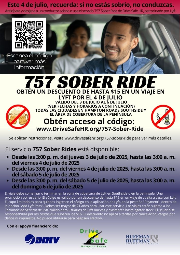 757 Sober Ride is back for the holiday weekend to make sure everyone has a safe ride home! 

Be sure to plan for a safe ride home before you head out to the Fourth of July cookout 🇺🇸🍔🎇🌭