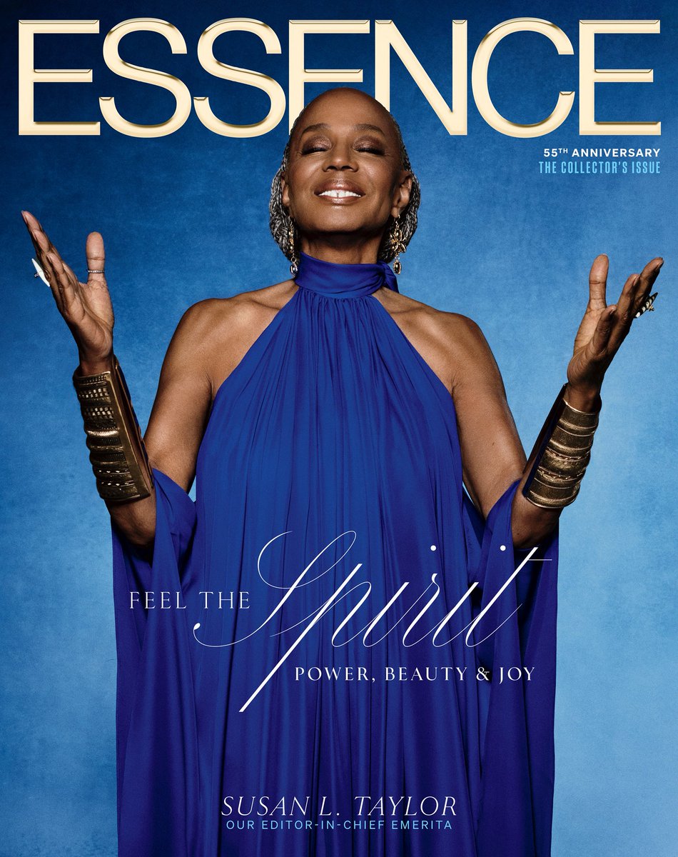 Essence's tweet photo. Proverbs 31:29 states “Many Women do Noble things, but You Surpass them all.”

There are women born to witness, and there are women born to remember. You are both.

And something more still. You are the knowing before the question. The prayer said in a grandmother’s hum.

You are literature. The language you gave us—soft and searing—sounded like home. It danced in the mouth like a freedom song. You made Black girlhood holy and Black womanhood a cathedral.

You did not ask for worship. But still, we praise you.
You did not seek legacy. But still, you are eternal.

You braided a lineage. Threaded the stories of our mothers, sisters, aunties, and daughters into a single sacred cloth and said: Here. Wear this truth. 

We live in your spirit.

For our 55th, it feels only right—divine, even—that we return to the woman who spoke in spirit and in truth, the one who made ESSENCE feel like home, healing, and a hallelujah: Susan L. Taylor.

To read more of Susan L. Taylor’s “In the Spirit,” get the special ESSENCE 55th Anniversary issue on newsstands now and download the ESSENCE 360 app to stay connected. 

https://t.co/vavN5euMqJ