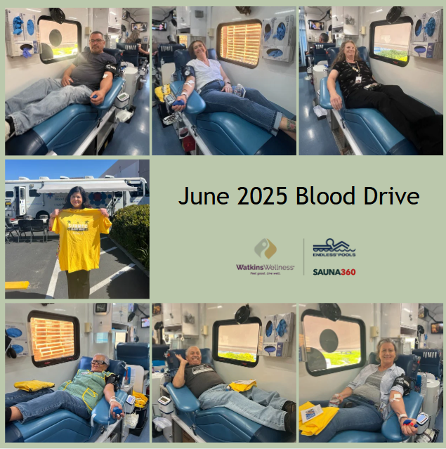 WatkinsWellness's tweet photo. It's Watkins Way Wednesday, and we're highlighting how our values inspire action! ❤️ This month, our incredible Wellness Team partnered with the San Diego Blood Bank to host an on-site blood drive. https://t.co/sJEOlZnOYj