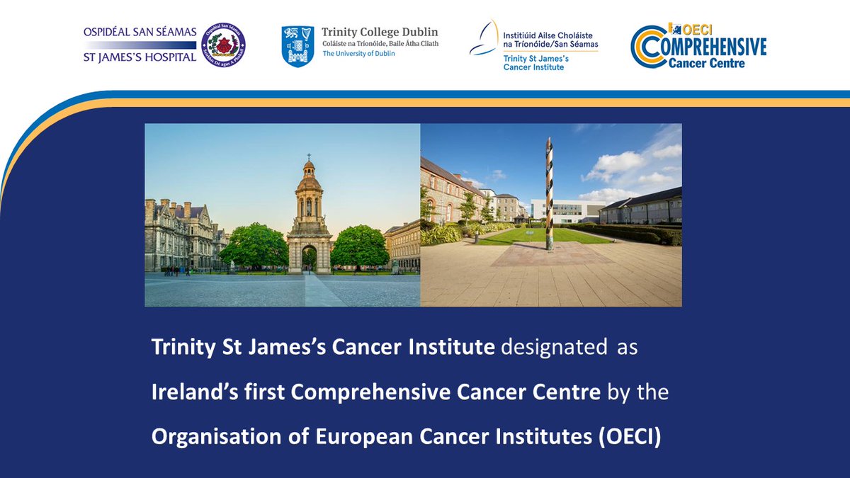 Trinity St James's Cancer Institute (@cancerinstire) on Twitter photo The <a href="/CancerInstIRE/">Trinity St James's Cancer Institute</a> was proud to have the Minister for Health @carrolljennifer who was guest of honour today at an event to announce the OECI Comprehensive Cancer Centre Accreditation award. The <a href="/CancerInstIRE/">Trinity St James's Cancer Institute</a> was proud to have the Minister for Health @carrolljennifer who was guest of honour today at an event to announce the OECI Comprehensive Cancer Centre Accreditation award.