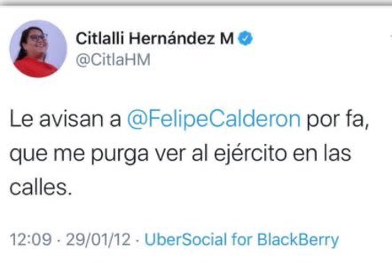 Se ve que ahora la militarización la estriñe