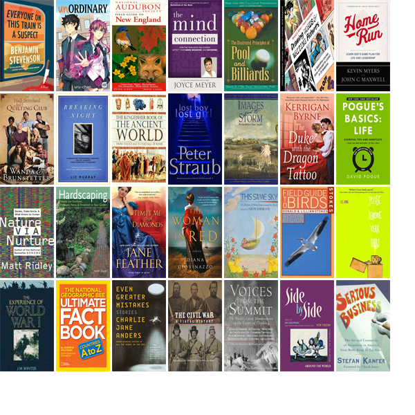 This week the Somerset County Library has 43 new books.  New items include Everyone on This Train Is a Suspect, unOrdinary Volume 1, National Audubon Society Regional Guide to New England, and The Mind Connection. wowbrary.org/nu.aspx?p=6942…