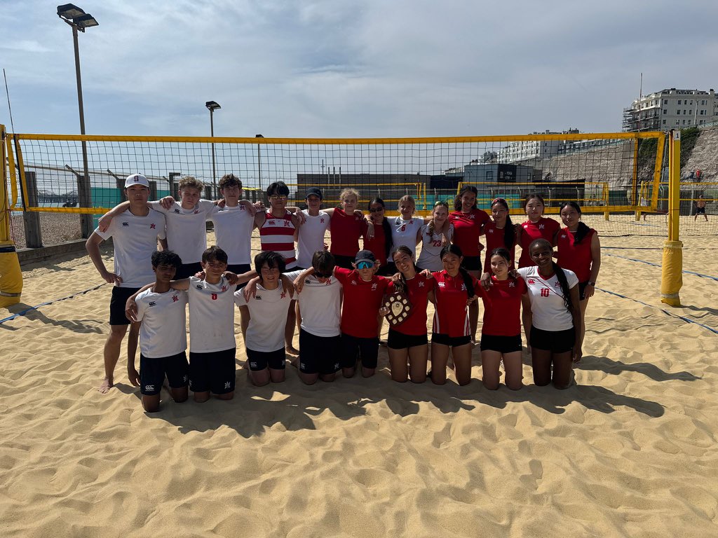 Volleyball news: Well done to the Boys and Girls teams at the Brighton College Beach Tournament