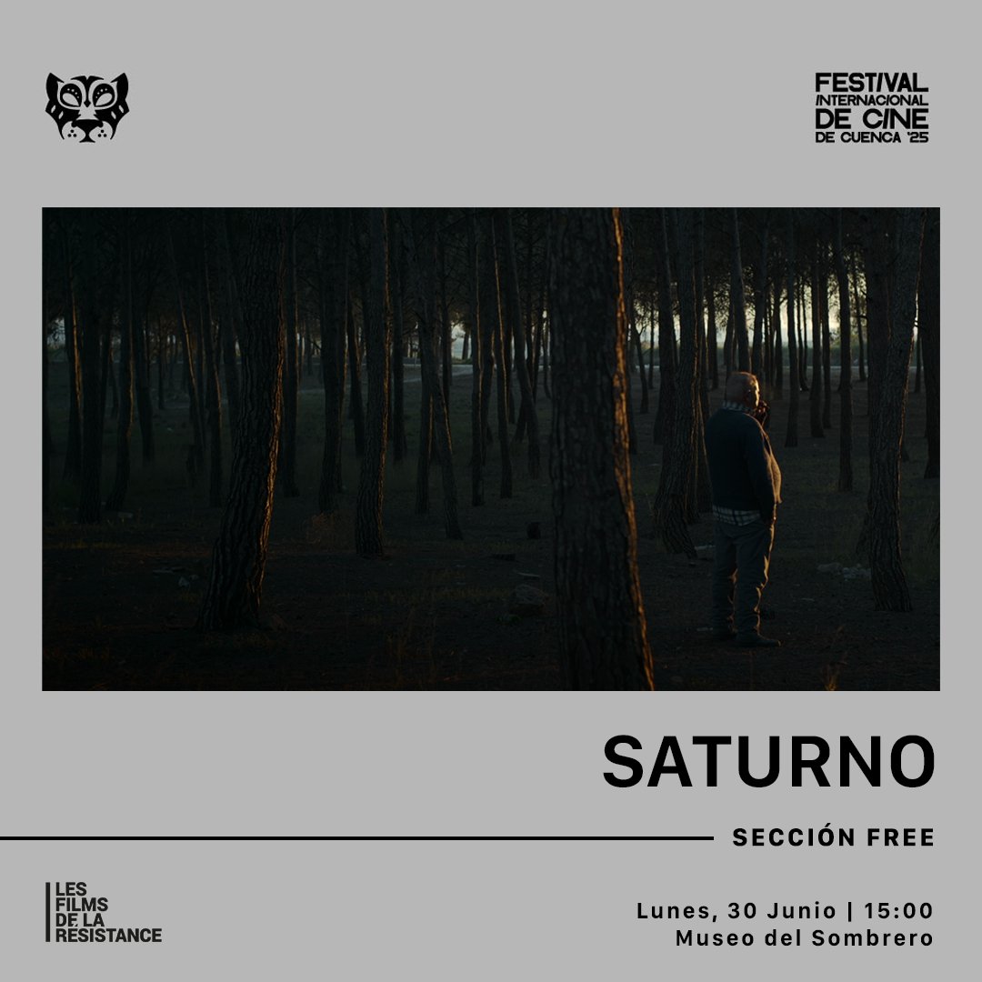🚨 ¡SATURNO viaja a Ecuador!
La película ha sido seleccionada en el <a href="/FestivalCuenca/">FESTIVAL DE CINE DE CUENCA "FICC"</a> 
📅 Lunes 30 de junio
🕒 15:00 h
📍 Museo del Sombrero
🎞 Sección FREE

Muchas gracias por acoger a esta película en vuestra programación.
#Saturno #FICCuenca2025 #LesFilmsDeLaRésistance