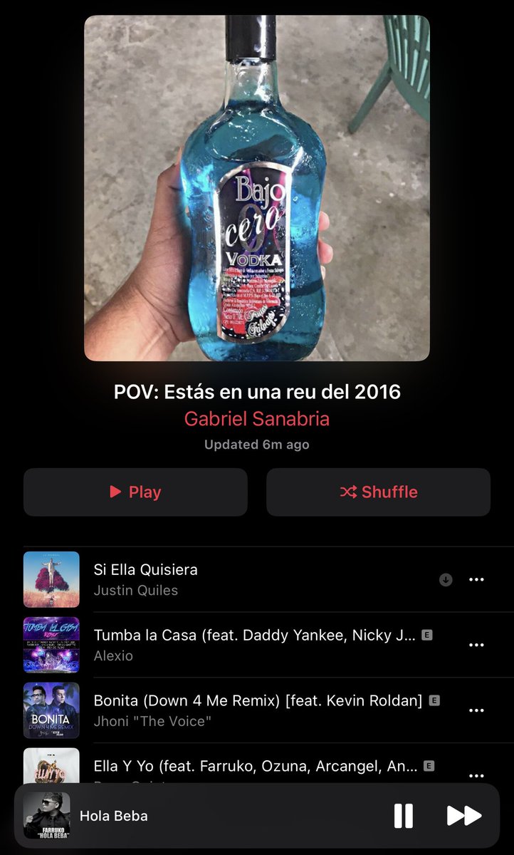 Que canciones agregarían a esta playlist?