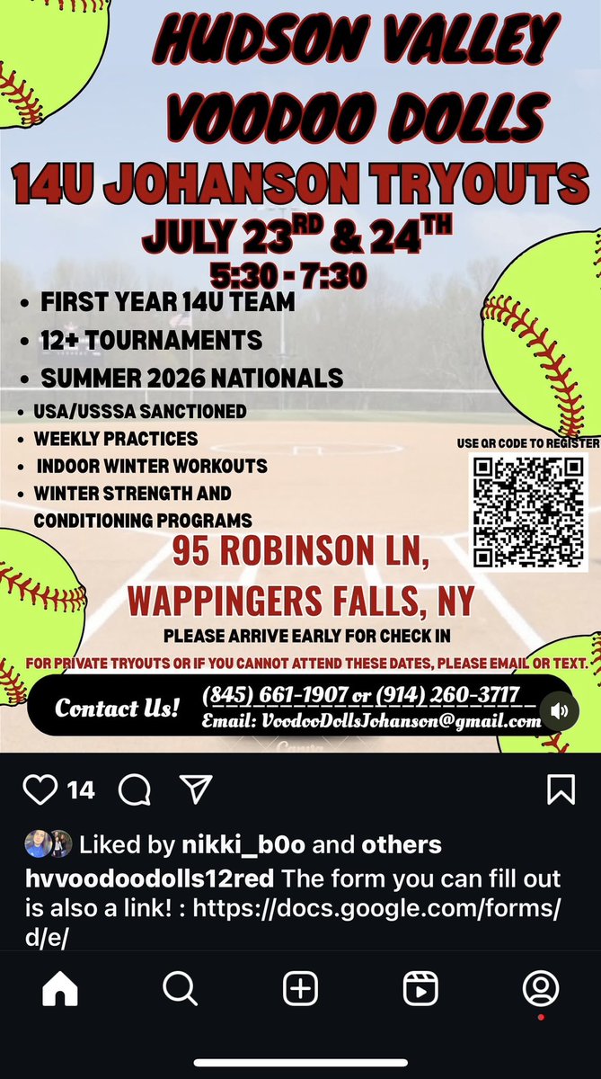 Looking to add some additional talented and dedicated players. Come check us out.