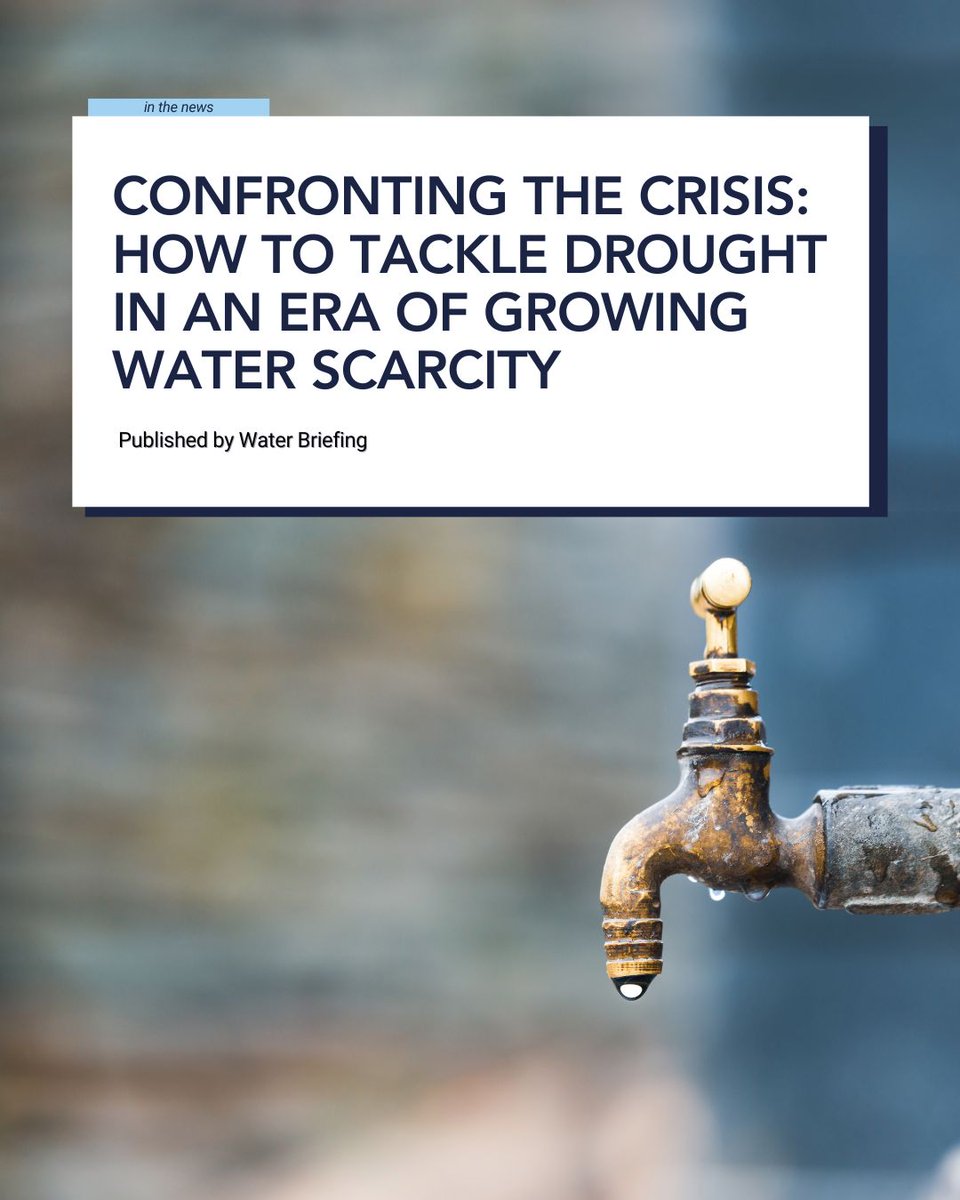 In an increasing era of water scarcity, what strategies can utilities implement to help mitigate the strain on water resources? Read more about the solutions that can help tackle drought head-on.

🔗waterbriefing.org/home/technolog…