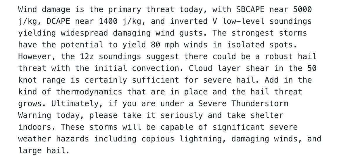 ☈ Chris Jackson ☈ (@chrisjacksonsc) on Twitter photo Now this is a read. Good lord the parameter space for today is unreal.
- Latest discussion from <a href="/NWSColumbia/">NWS Columbia</a> Now this is a read. Good lord the parameter space for today is unreal.
- Latest discussion from <a href="/NWSColumbia/">NWS Columbia</a>
