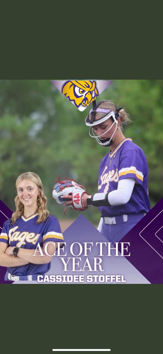 StoffelCassidee's tweet image. Super blessed to have such a great season! Thank you to the coaches and players for everything! #AGTG
⭐️2nd team All State
⭐️1st team All Conference
⭐️ Silver Slugger Award
⭐️Ace of the Year Award
@sages_softball @AmyLTudor @CarmynGreenwood @BUMoore @coach_diaz22 @coachakcer…