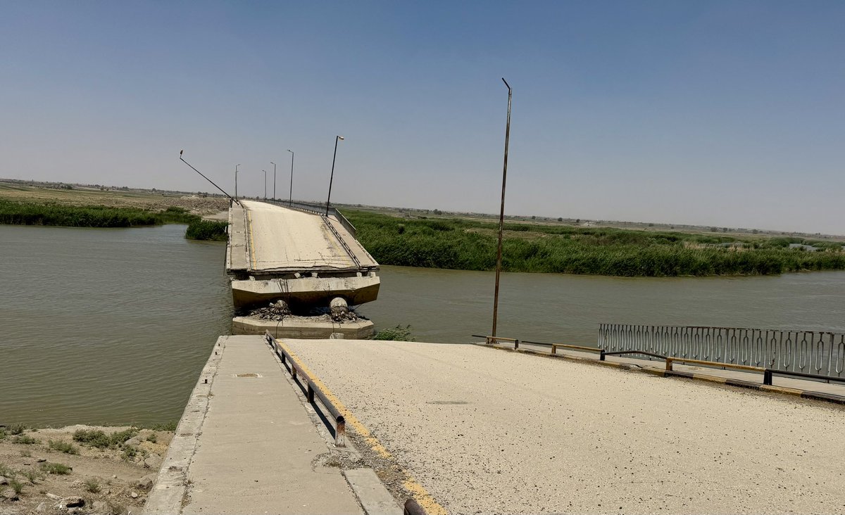 SwissAmbLEB's tweet image. Shocked to see the damage on critical infrastructure such as hospitals and bridges from the war against ISIS in Raqqa governorate. Almost 10 years later very little progress on reconstruction.
