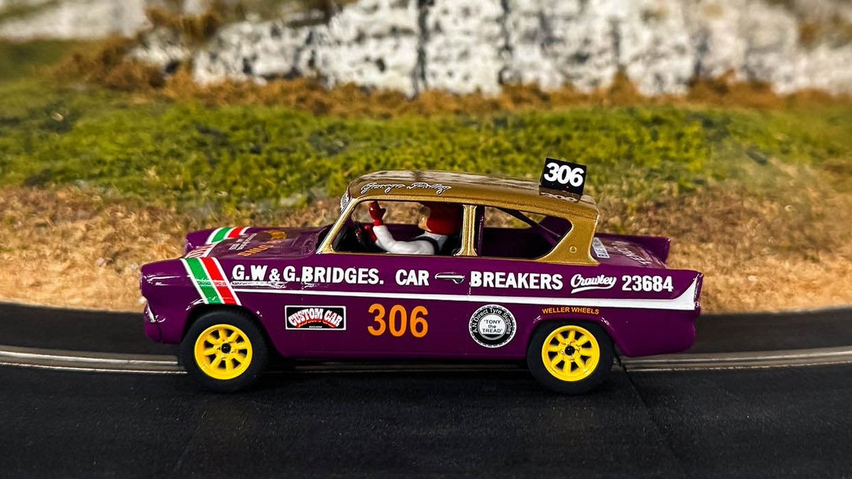 7 new #scalextric cars are now in stock at Pendle Slot Racing. It includes the C4584 Ford Anglia 105E No.306 George Polley. Check out all the latest #slotcar releases at pendleslotracing.co.uk 🏁