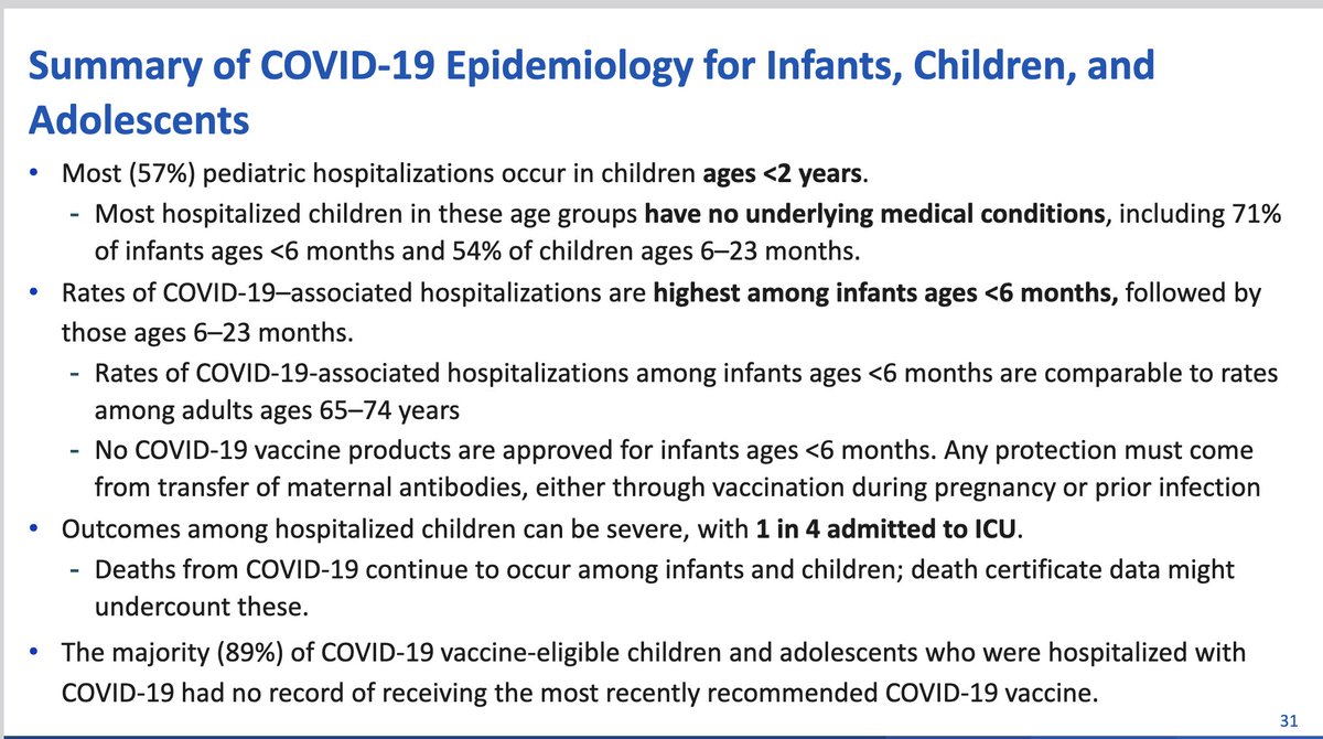 COVID vaccines are important for pregnant women and younger children. Data presented at ACIP meeting is clear. #VaccinesWork
