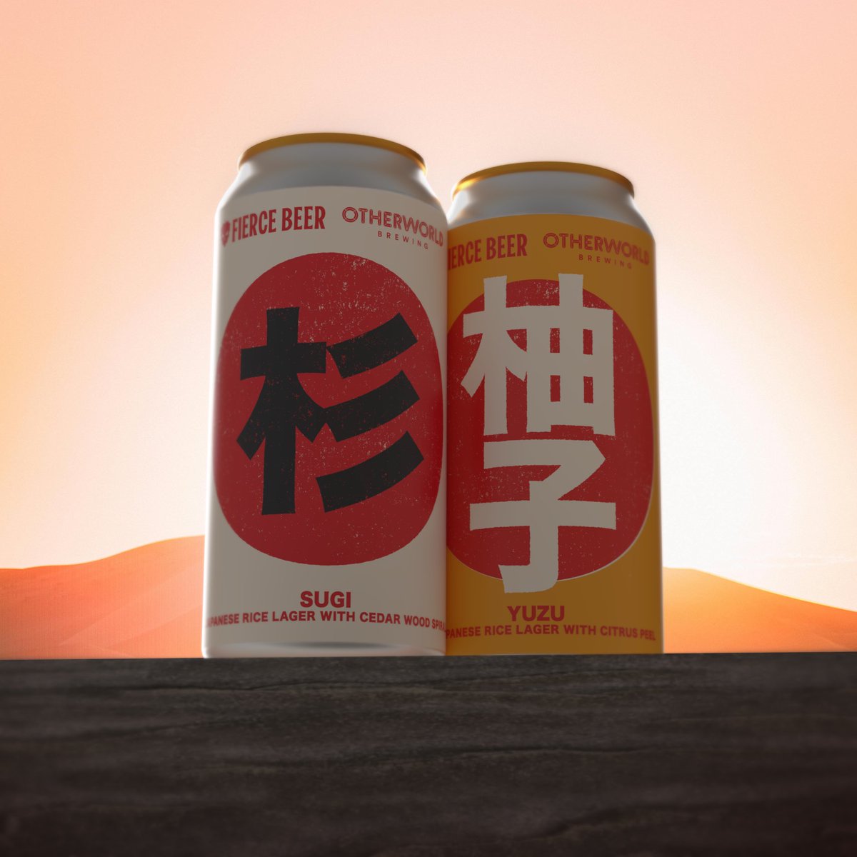 fiercebeer's tweet photo. They’re here! Our two collab rice lagers, brewed with @OtherworldBrew, are now available on our online shop.

SUGI - 5% Japanese rice lager with cedar wood spirals

YUZU - 5% Japanese rice lager with citrus

https://t.co/qYHoXJc6MT https://t.co/wBrBixF6u1
