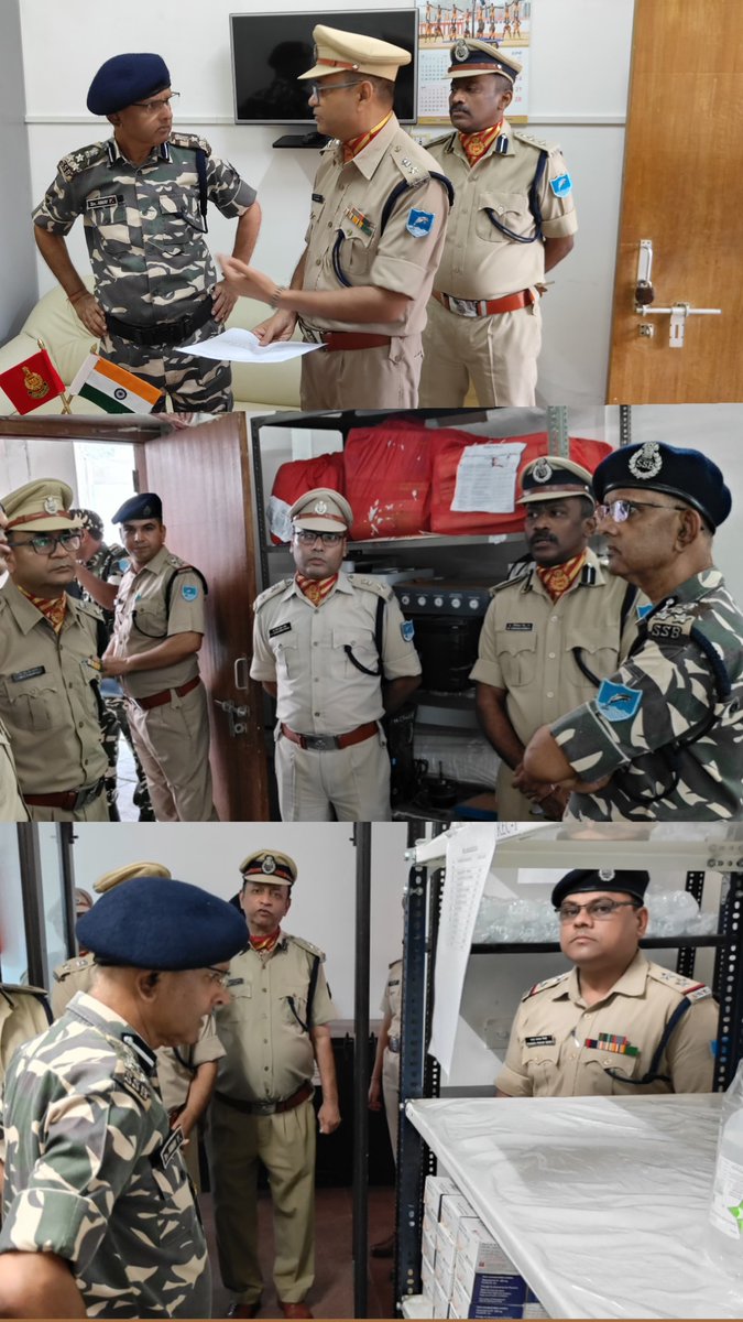 ChbSsb's tweet photo. Inspection of Joint Hospital SSB,Bathnaha by Dr. Abhay Prakash ( DIG medical ) https://t.co/aQ9vnIpeW6