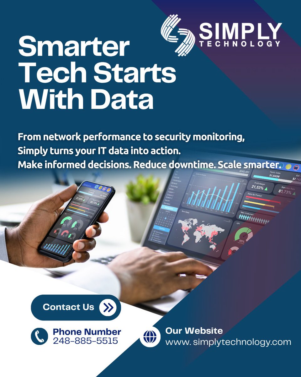 SimplyTechs's tweet image. Is your business making decisions backed by real-time IT insights?
We don’t just support your tech—we help you use it to scale confidently.

🔹 Proactive monitoring
🔹 Actionable analytics
🔹 Better business outcomes

#SimplyTechnology #BusinessIT #TechStrategy