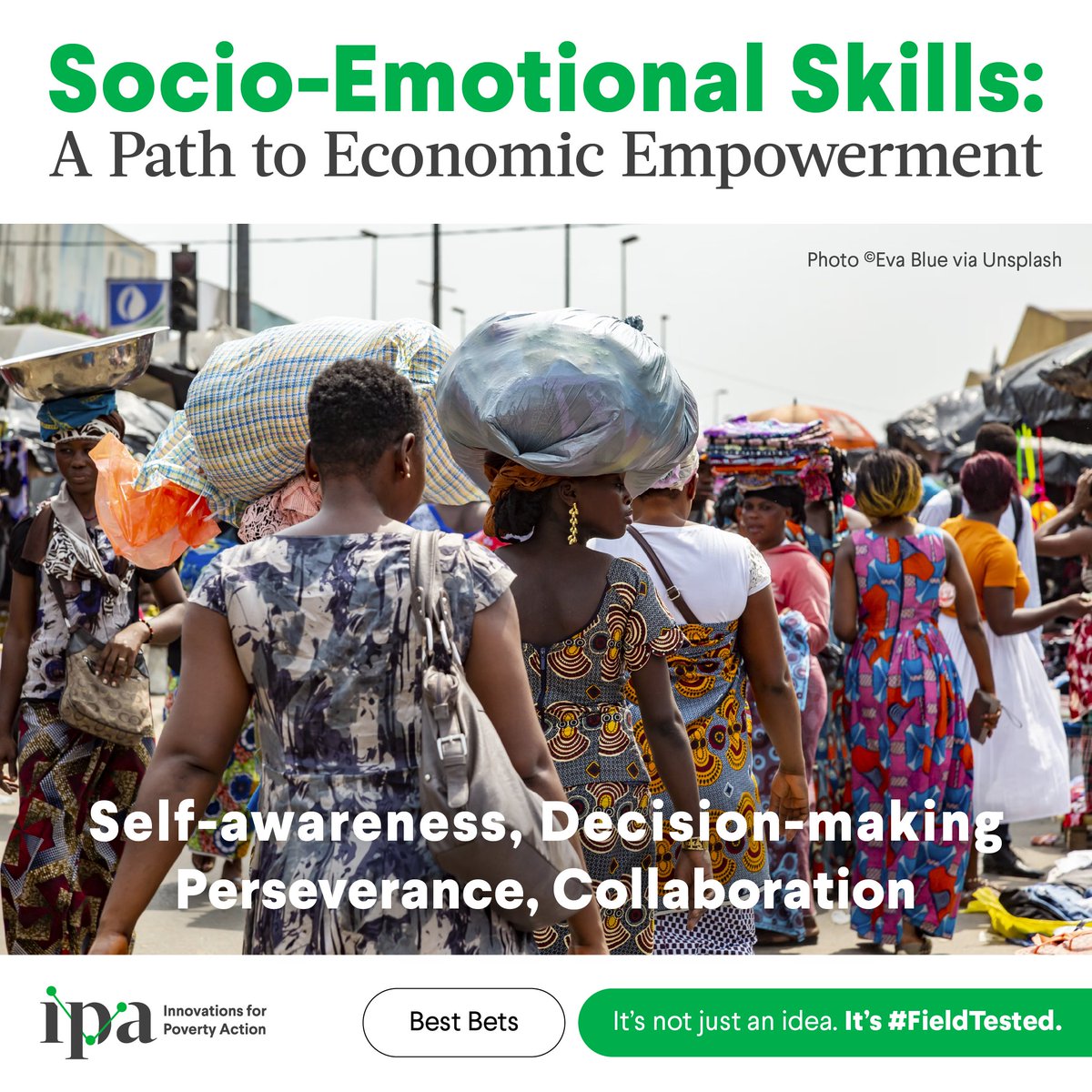 What drives business growth? Capital and training help—but soft skills like initiative and persistence often make the difference. IPA’s research shows they can boost profits and job outcomes. That’s why soft-skills training is a #FieldTested Best Bet.
🔗 bit.ly/4kYDxQR