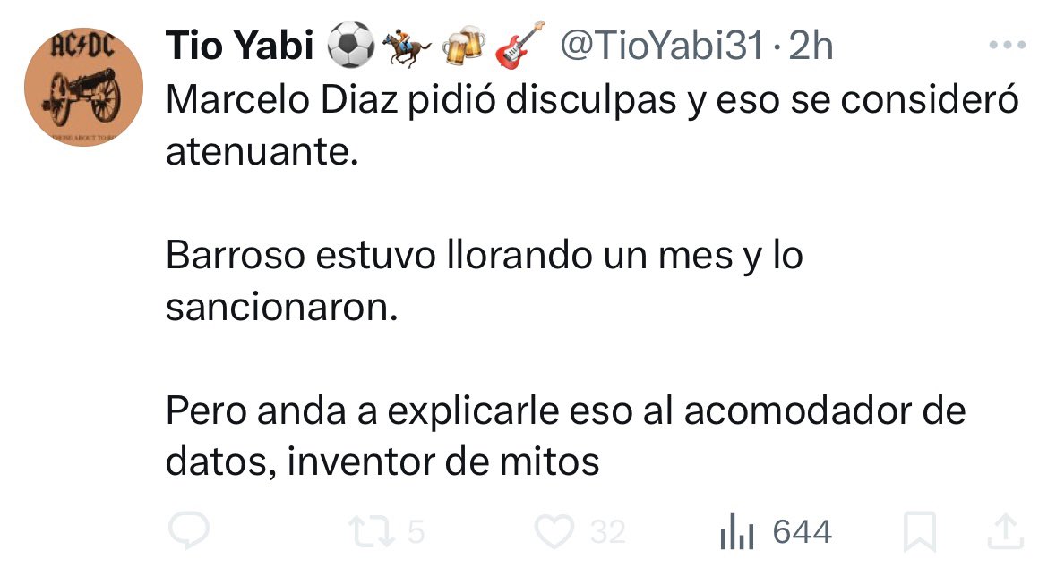 datosnomitos's tweet image. JAJAJAJAJ
Pero cachen esta wea indigna😂
Lo de Díaz ni siquiera pasó a Sala, por que no se hizo ni un informe culiao chanta. Milad lo amenazó por TV y Díaz se cagó entero. Un “atenuante” es para rebajar no para eliminar
Desbloquéame para responderte al menos weon penca