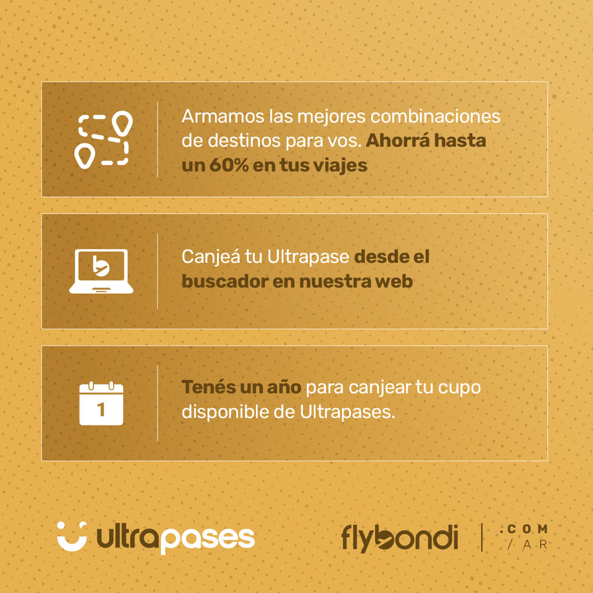 flybondioficial's tweet photo. ¿Querés viajar por Argentina este año? ✈️ Hacelo con nuestro Ultrapase Turisteando😉

Hacé clic acá 👉🏻 https://t.co/CLfjX10nYp y viajá 5 veces ida y vuelta por el país 🇦🇷

#Flybondi #Turisteando #Ultrapase https://t.co/7asW14Phzy