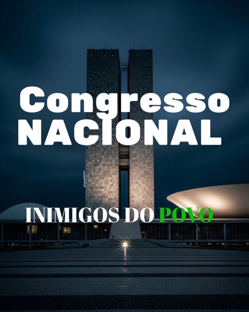 CONGRESSO INIMIGO DO POVO 
RICOS PAGUEM A CONTA