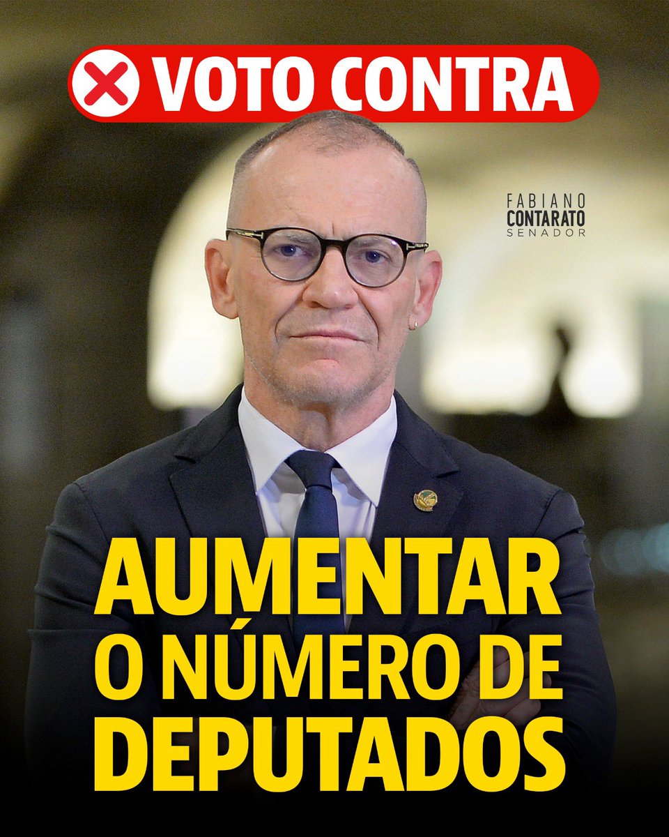 Não precisamos de mais deputados. A proposta de aumentar de 513 para 531 cadeiras na Câmara é um escárnio e uma afronta ao cidadão brasileiro. Isso significa um custo extra de, no mínimo, R$ 64,6 milhões saindo dos cofres públicos. Um gasto injustificável!

Deixo claro: essa