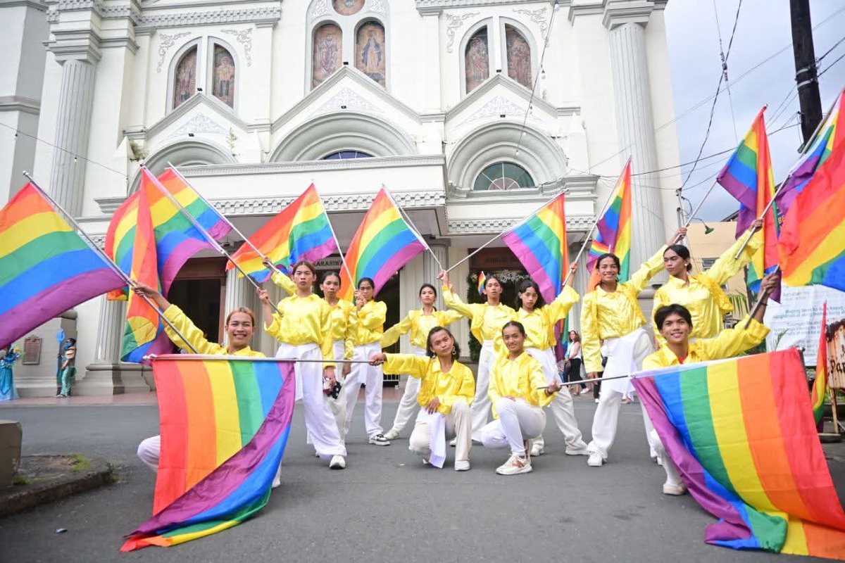 In Lucena, the Pride Parade kicked off with a mass. 

Yes, with a holy mass sa mismong Cathedral. :)