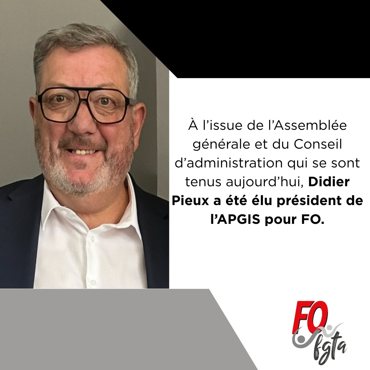 Didier Pieux élu président de l’APGIS : fgtafo.fr/2025/06/25/did…