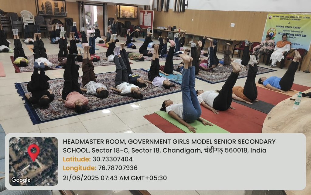 GGMSSS18 CHD (@ggmsss18) on Twitter photo #YogaDay2025
Students and teachers of PM SHRI GGMSSS 18 celebrated yoga day by performing various yoga asanas.
<a href="/SchoolEduChd/">Department of School Education, Chandigarh</a>
<a href="/EduMinOfIndia/">Ministry of Education</a>
<a href="/chandigarhadm/">Chandigarh</a> #YogaDay2025
Students and teachers of PM SHRI GGMSSS 18 celebrated yoga day by performing various yoga asanas.
<a href="/SchoolEduChd/">Department of School Education, Chandigarh</a>
<a href="/EduMinOfIndia/">Ministry of Education</a>
<a href="/chandigarhadm/">Chandigarh</a>