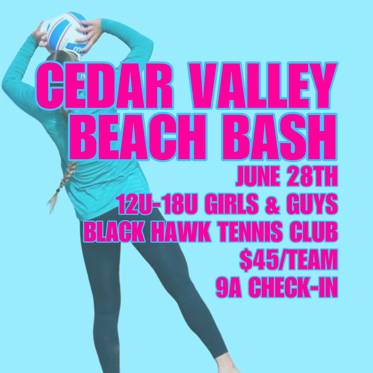 Still time to register! We have room in all age divisions. Come and join us for a fun day of play in the sand! Teams from all clubs and schools are welcome to play. 

Register here:
volleyballlife.com/tournament/301…
