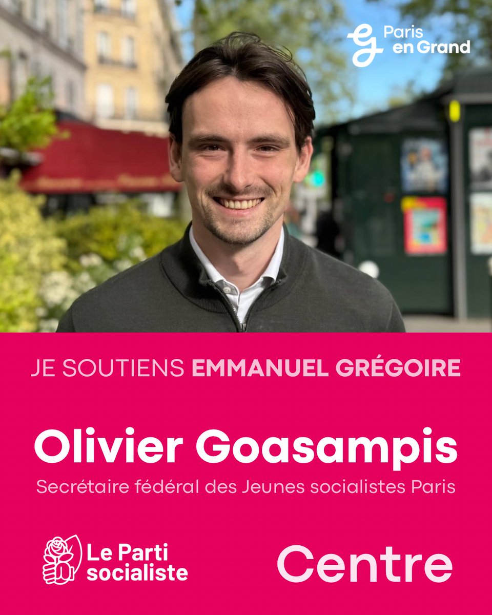 Pour la végétalisation et l’apaisement de l’espace public. Contre la spéculation immobilière et le séparatisme éducatif. C’est la candidature d’<a href="/egregoire/">Emmanuel Grégoire</a> que je soutiens pour gagner Paris !

<a href="/Paris_En_Grand/">Paris en Grand</a>