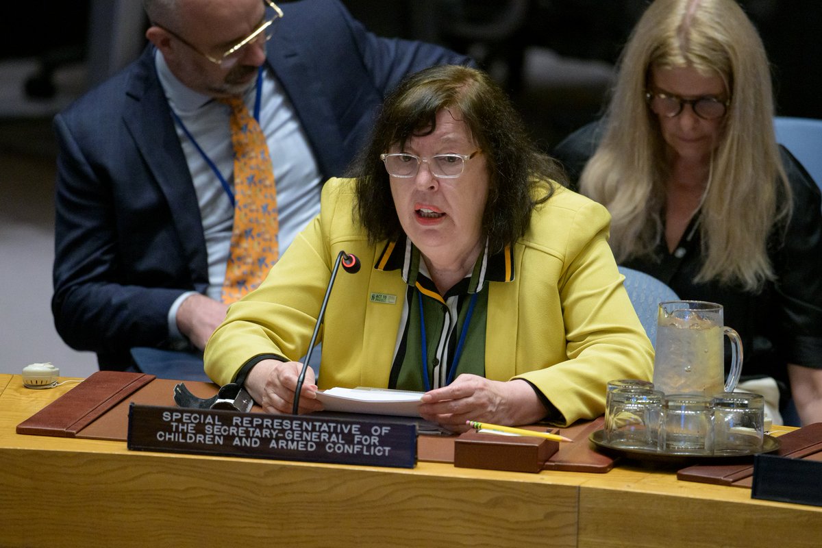 We can't afford to return to dark ages, when children were invisible &amp; voiceless victims of armed conflict. The CAAC mandate has striven for 30 years to bring these children to light. Let's not allow them to slip back into the shadows of despair - SRSG Gamba Open Debate on #CAAC