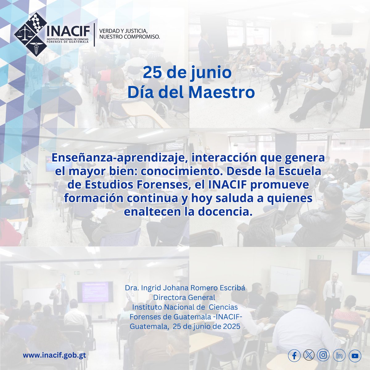 25 de junio
Día del Maestro

#VerdadyJusticia ⚖️