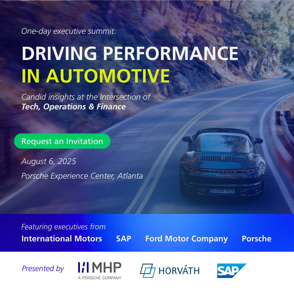 William_Newman's tweet photo. Today’s #automotive leaders are under pressure to deliver impact at scale. This demands deep integration across #technology #operations &amp; #finance.   Join us for this exclusive 1-day exec summit hosted by @SAP
@MHP &amp; #Horvath.

https://t.co/xb7u7N2mnv https://t.co/AIcEYNyXdT