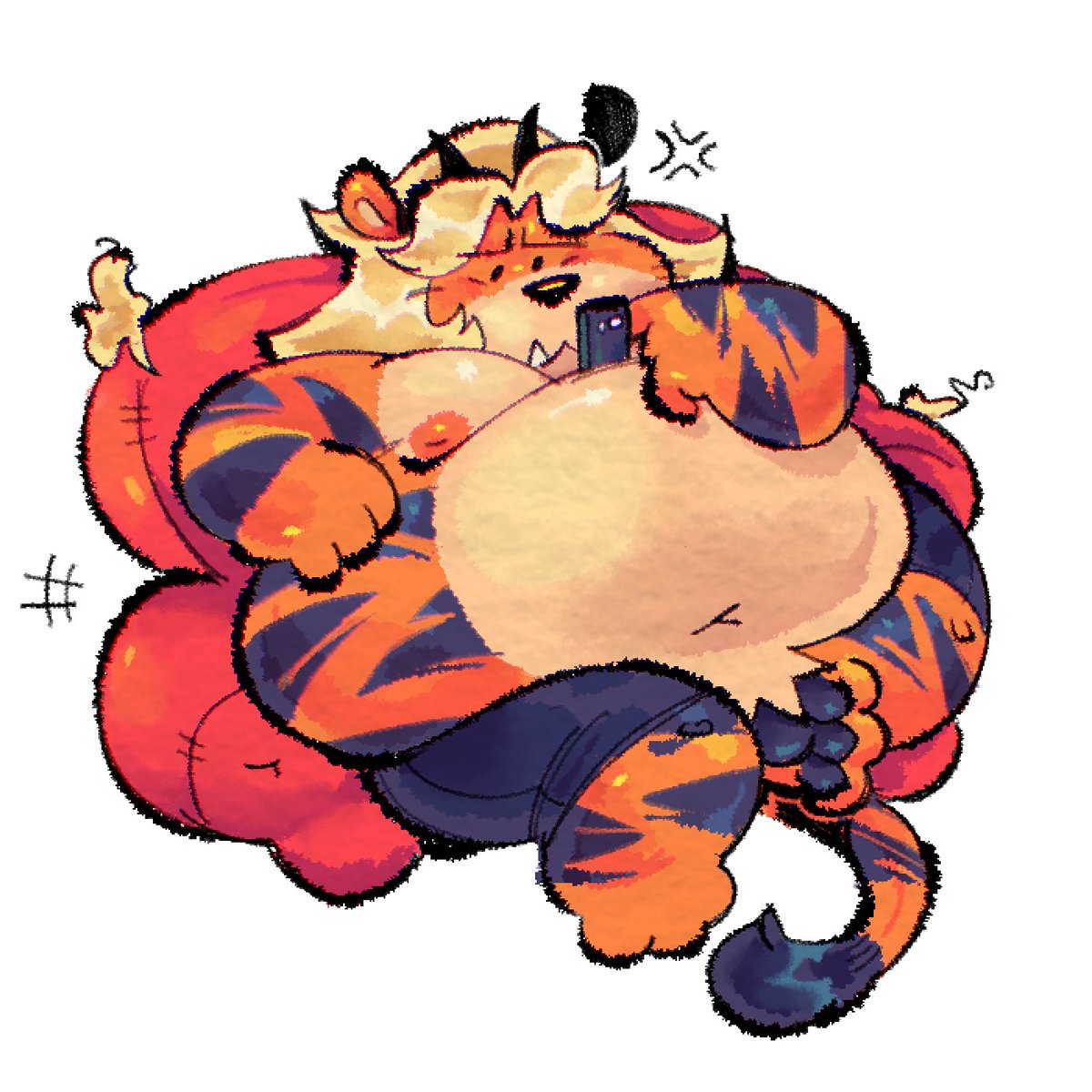 pulpypepper's tweet image. art for @HenryTheLigerr
