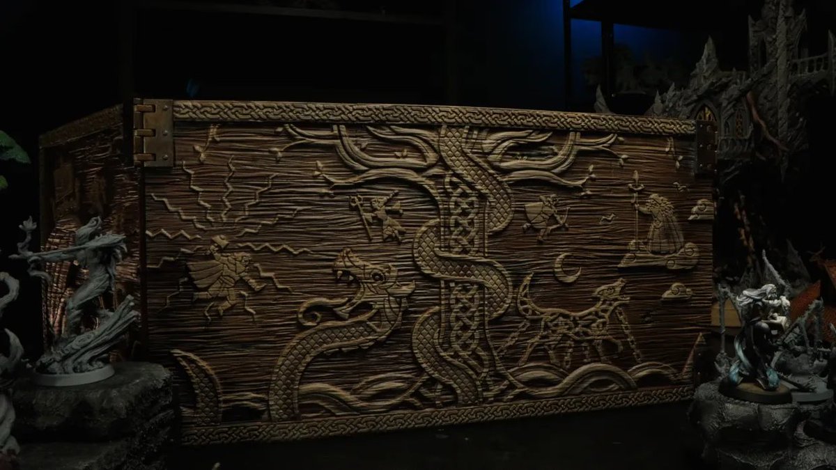 lootstudios_'s tweet photo. 🛡️ Only the worthy can stand behind this screen. 🌳

The Ragnarok Master’s Screen is carved with the legends of Valhalla, Nidavellir, and Álfheim. Unlock it by completing the full Viking saga and bring divine style to your table. ⚔️

Link in bio.

#RPG #GMScreen #DMScreen https://t.co/9uZKbByxuj