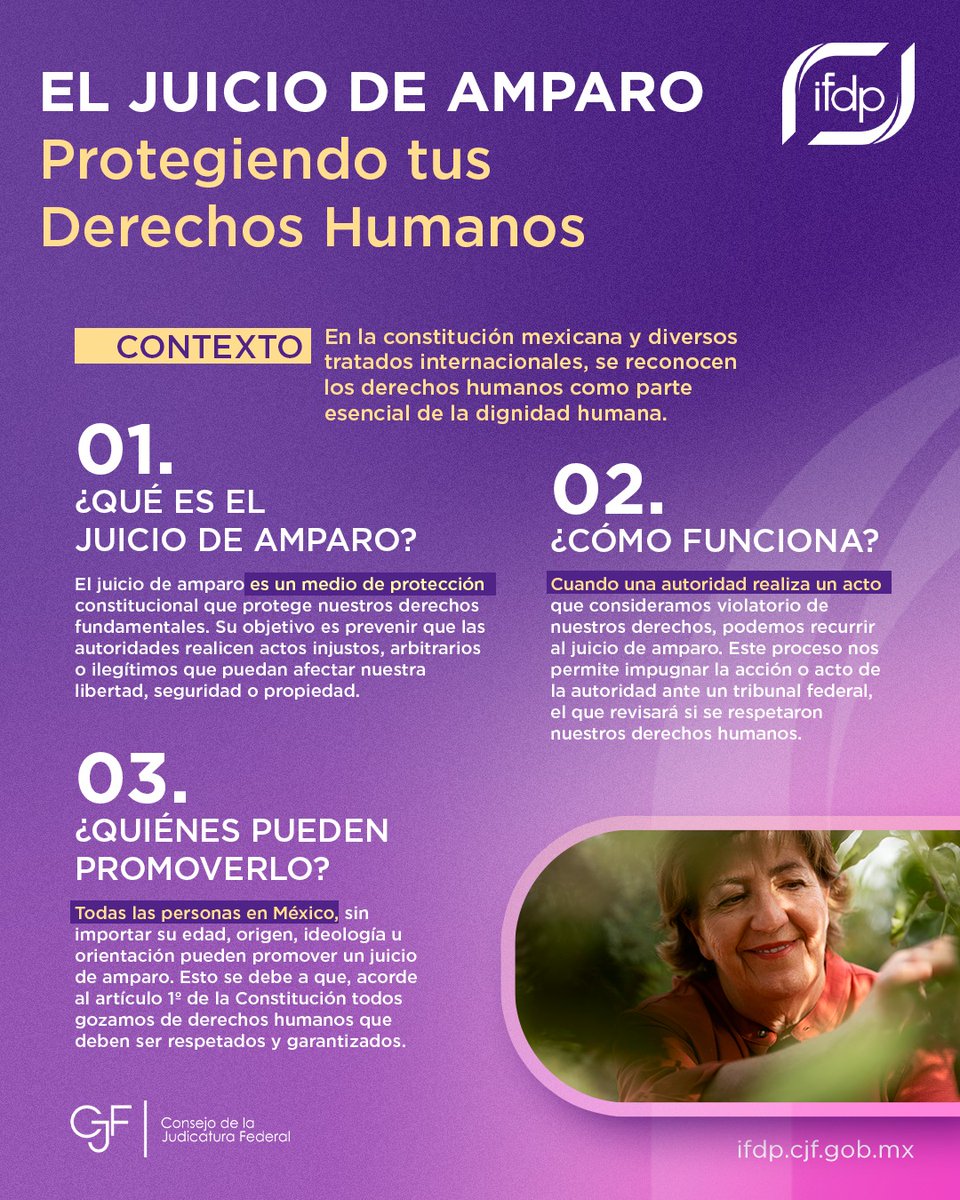 📖 Qué es el Juicio de Amparo?

Se trata de un medio de protección constitucional que protege tus derechos humanos cuando una autoridad los vulnera a través de actos arbitrarios e ilegales. Todas las personas en México, sin distinción, pueden recurrir a él. 

En la Defensoría, te
