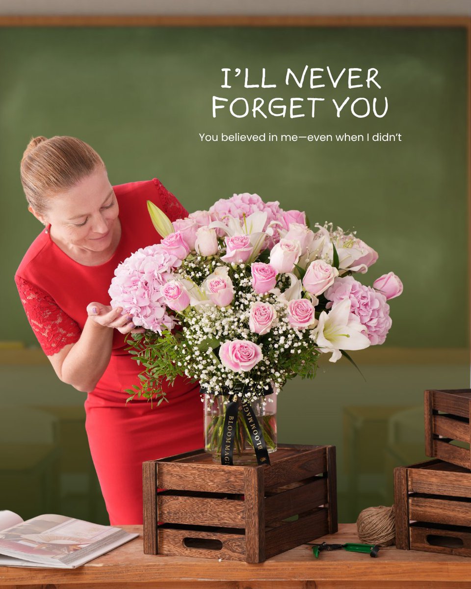 Thank your teacher the blooming lovely way 🌷
Surprise them with flowers + a choccie treat on us 🍫🌸
#BloommagicFlowers #ThankyouTeacher
#IrishOwned #Flowers