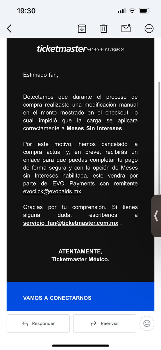 _lilianaa26's tweet photo. Con la novela de #ticketmaster @Ticketmaster_Me y @Rayados o sea según ya había renovado desde el 17 y ayer me llegaron estos correos ya no entendí, se me hizo el cargo y se canceló y a un no me lo reembolsan 😬
Quien más en mi misma situación 😩@Ticketmaster https://t.co/Rmt6AHE65Q