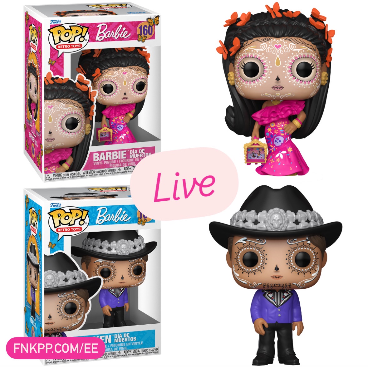 FunkoPOPsNews's tweet photo. Now live! Barbie Día De Los Muertos Funko POPs! 🌸 Pre-order now, pay later! PLUS, get FREE Shipping on orders $79+ at EE
EE ~ https://t.co/PhHARv9AJA
Amzn ~ https://t.co/ozGnuw4McH ~ Later
#Ad #Barbie #DiaDeLosMuertos #DDLM #FPN #FunkoPOPNews #Funko #FunkoPOP https://t.co/SZqDweoLrV