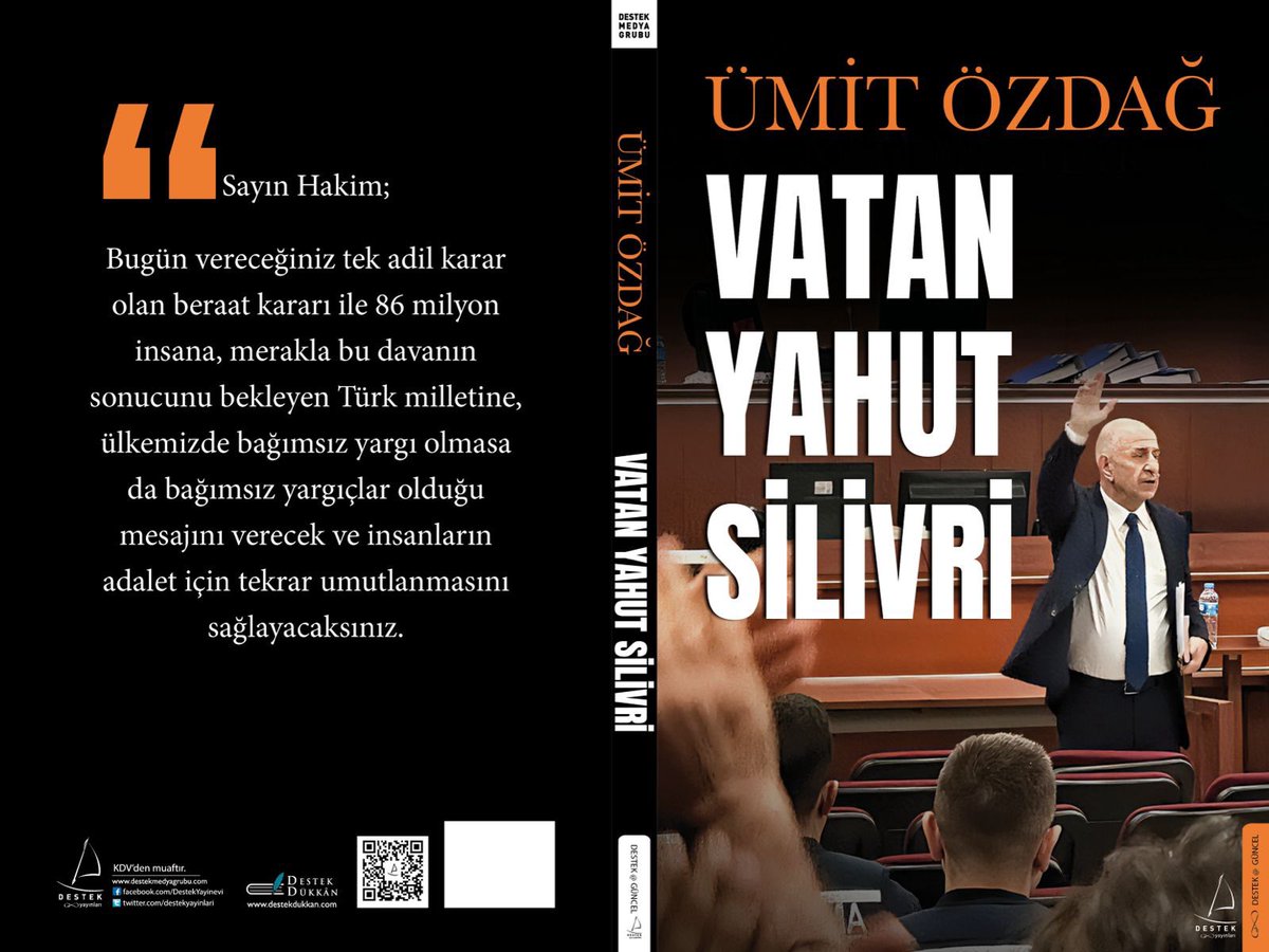 Ümit Özdağ (@umitozdag) on Twitter photo Yakında kitapçılarda yargıya karşı adalet arayışını anlatan Vatan Yahut Silivri kitabımı bulabilirsiniz. Destek Yayınları en kısa zamanda raflarda yer alması için çalışıyor. <a href="/zaferpartisi/">Zafer Partisi</a> <a href="/destekyayinlari/">Destek Yayınları</a> Yakında kitapçılarda yargıya karşı adalet arayışını anlatan Vatan Yahut Silivri kitabımı bulabilirsiniz. Destek Yayınları en kısa zamanda raflarda yer alması için çalışıyor. <a href="/zaferpartisi/">Zafer Partisi</a> <a href="/destekyayinlari/">Destek Yayınları</a>