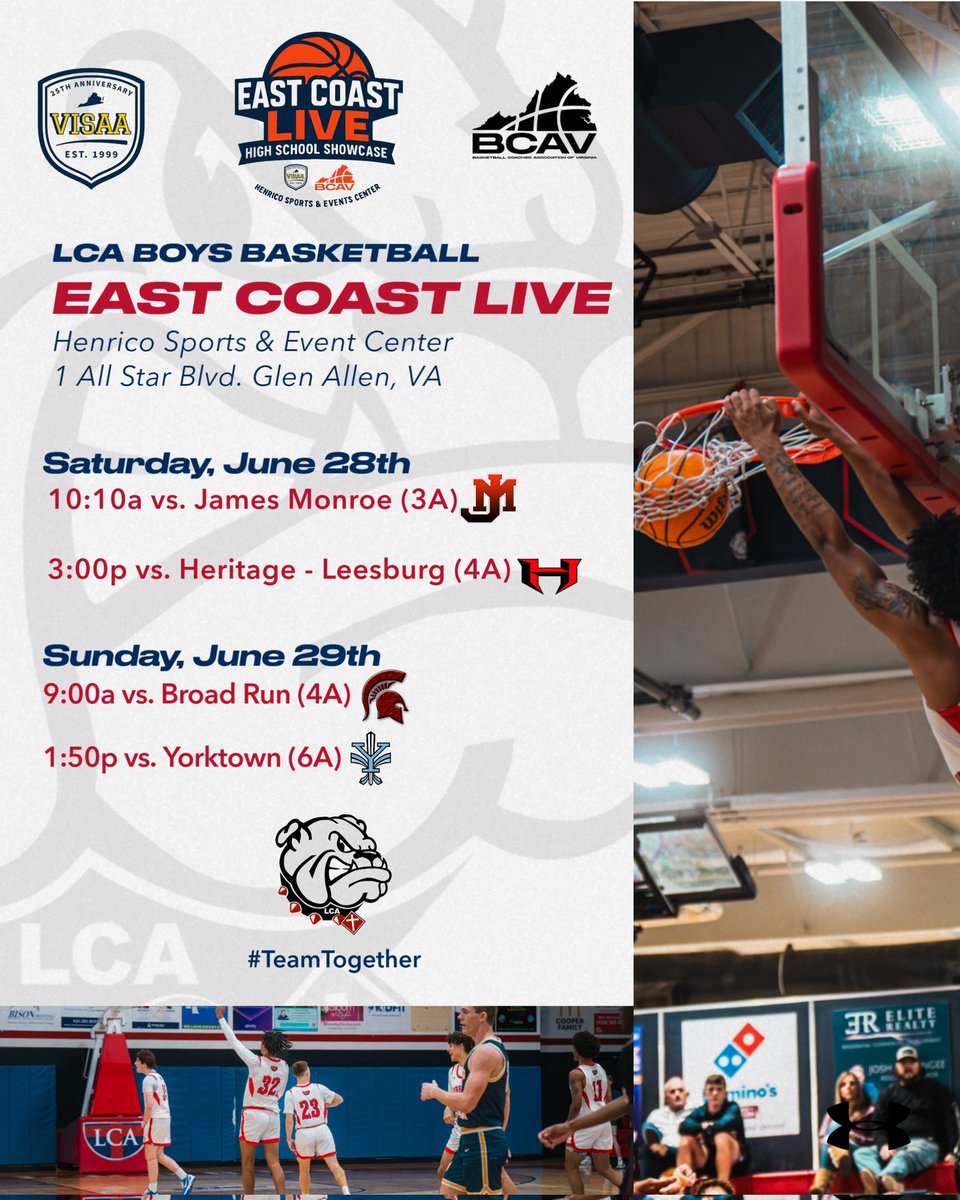 Matthew Klein (@lcacoachklein) on Twitter photo 🏀👀 Excited to represent <a href="/LCA_BoysBB/">Liberty Christian Academy Boys Basketball</a> in the inaugural <a href="/ECL_Showcase/">East Coast Live</a>. BIGGEST Live Event on the EC ➡️ College Coaches, Exposure, Comp 💪
8️⃣5️⃣ private and public high schools from VA, NC, MD, WV, and OH clash under ☝️roof <a href="/HenricoCenter/">HenricoCenter</a>.
<a href="/GO_VISAA/">VISAA</a> 🤝 <a href="/B_C_A_V/">Basketball Coaches Association of Virginia (BCAV)</a>
🖥 @thecbglive 🏀👀 Excited to represent <a href="/LCA_BoysBB/">Liberty Christian Academy Boys Basketball</a> in the inaugural <a href="/ECL_Showcase/">East Coast Live</a>. BIGGEST Live Event on the EC ➡️ College Coaches, Exposure, Comp 💪
8️⃣5️⃣ private and public high schools from VA, NC, MD, WV, and OH clash under ☝️roof <a href="/HenricoCenter/">HenricoCenter</a>.
<a href="/GO_VISAA/">VISAA</a> 🤝 <a href="/B_C_A_V/">Basketball Coaches Association of Virginia (BCAV)</a>
🖥 @thecbglive