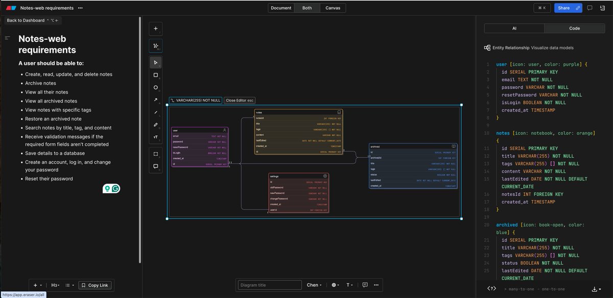 ronnypdev's tweet image. I finally implemented the relationships between the tables in my database schema design. This is just another draft. It will change again, and I'm so excited that I finally get to do real DB Design in the real world. #codingwhileunemployed #UntilTheWheelsFallOff #Nextjs…