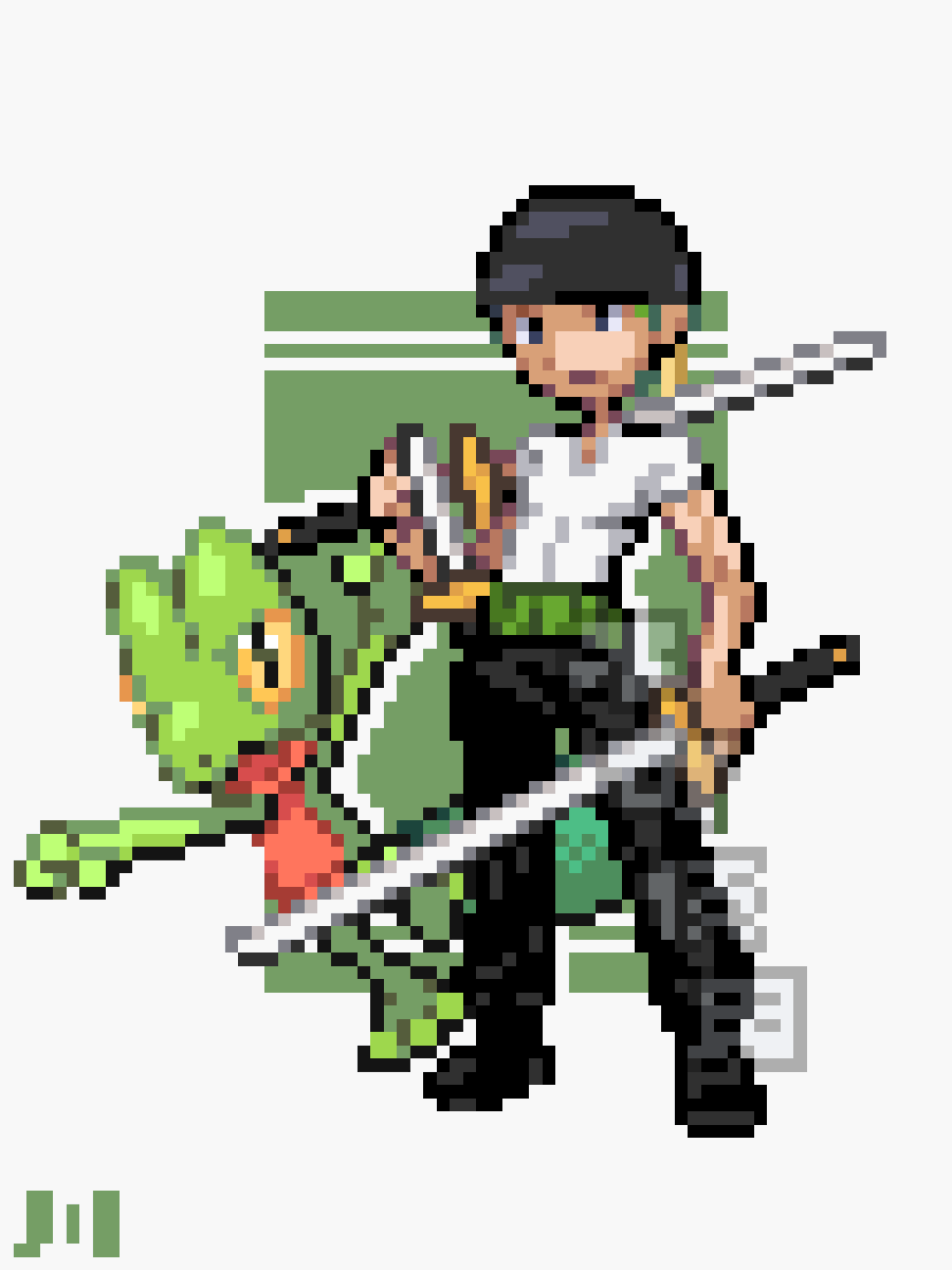 oh_kawadesu's tweet photo. 🟢🟢🟢
#pixelart #ドット絵 #ONEPIECE https://t.co/60YtlLCwyE
