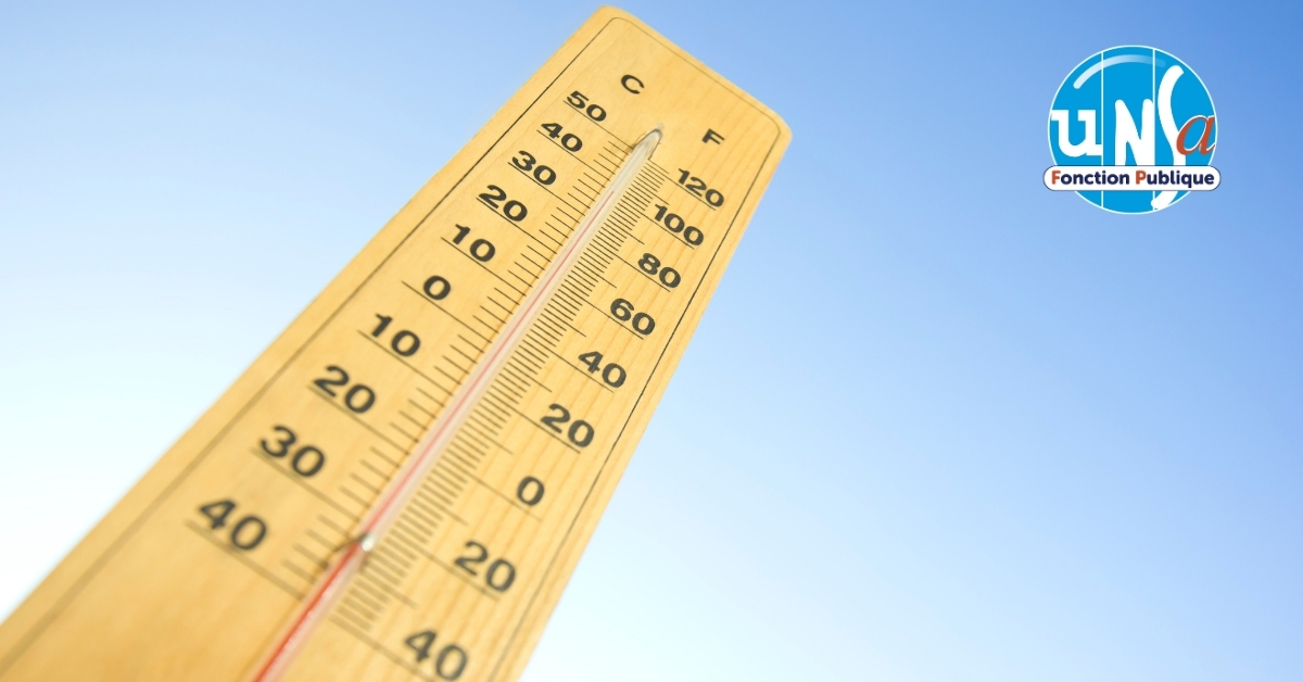 🌡️ La protection de la santé des agents par fortes chaleurs devient obligatoire
Un décret reconnaît enfin la chaleur comme un risque pro. 
Pour l’UNSA FP, ce texte est un 1er pas vers la reconnaissance des risques liés au changement climatique.
👉 f.mtr.cool/iwgksiwbmr