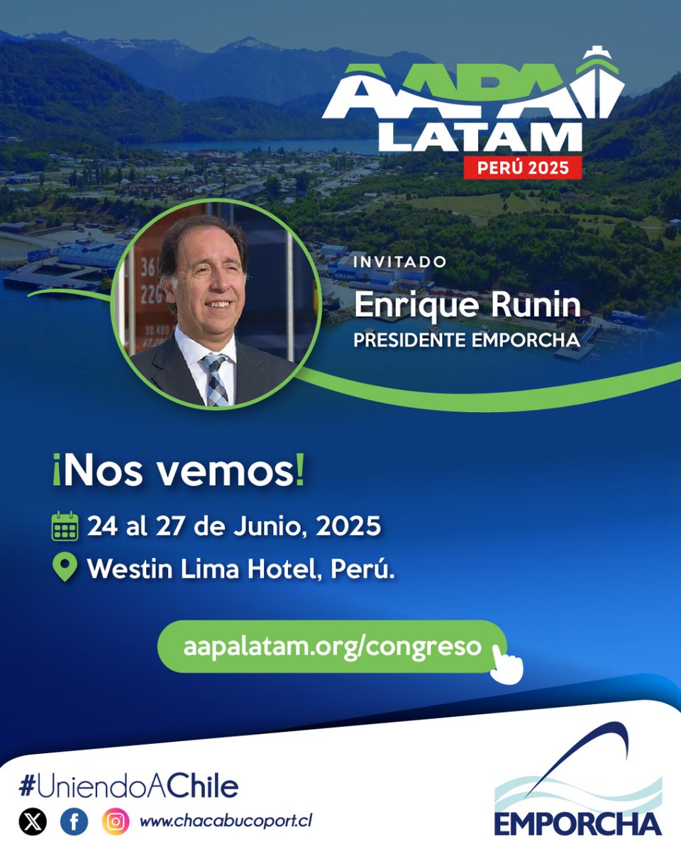 Presentes en <a href="/AAPALATAM/">AAPA LATAM</a> liderando la discusión de la industria de los cruceros!

agendalogistica.cl/aapa-cruceros-…
