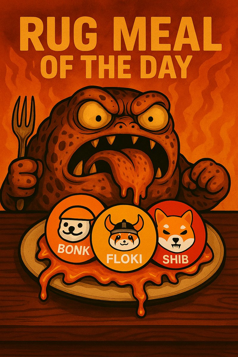 CHNK_sol's tweet photo. Imagine launching without a roadmap π
CHONKOS is already hungry.
π₯ RUG MEAL OF THE DAY: $BONK $FLOKI $SHIB
π§ $CHNK | Served raw, melted, and full of wrath.
#CHONKOSCULT #MeltTheScam #memecoin #pumpfuncoin https://t.co/ttcao254oi