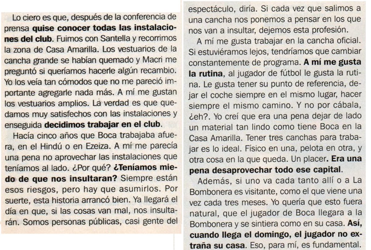 BocaDorsales's tweet photo. Es una pavada y no vamos a ganar la Libertadores por esto. Pero si algo me saca de estos ultimos años es lo desconectados que están de la realidad estos tipos. Esto opinaba Bianchi de Casa Amarilla y Ezeiza. https://t.co/SEXfZJzCWu