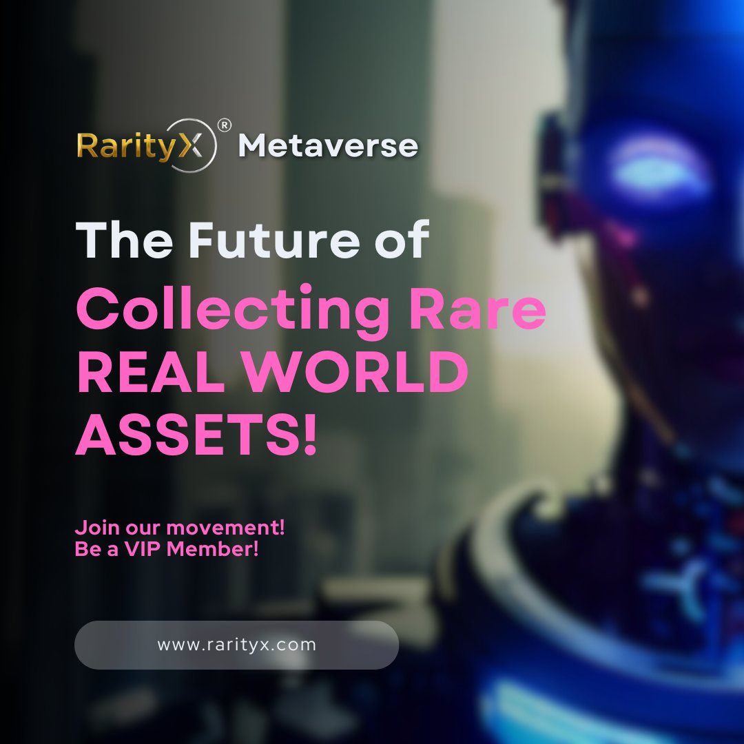 In today's world where everything is going digital, RarityX is spearheading the tokenization and revolutionizing Collecting Rare Real World Assets! Bridging the gap of traditional way of collecting and tokenization! Join us and be a VIP member now bit.ly/4kQIpYK